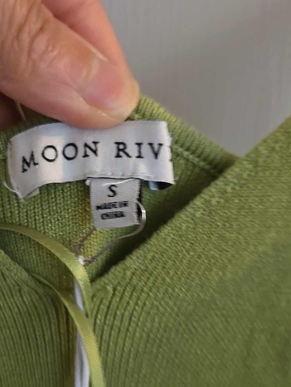 Moon River Light Olive Maxi Dress with Adjustable Ties - Picture 3 of 4
